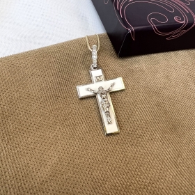 Крест с бриллиантами  - Cеть ювелирных салонов "Золото LUX" г. Кунгур